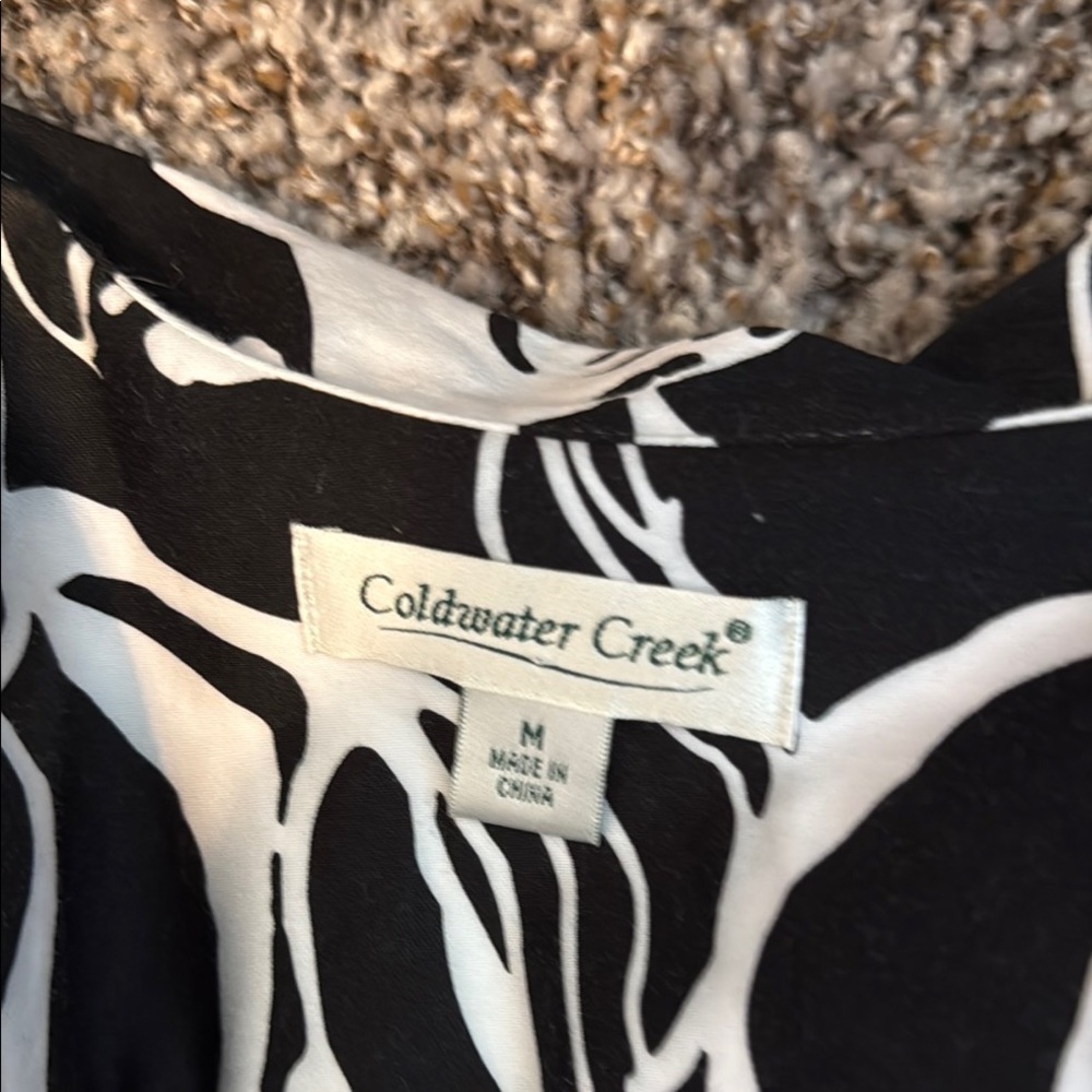 EUC Coldwater Creek Stylish Black and White Women's Jacket - Picture 6 of 8